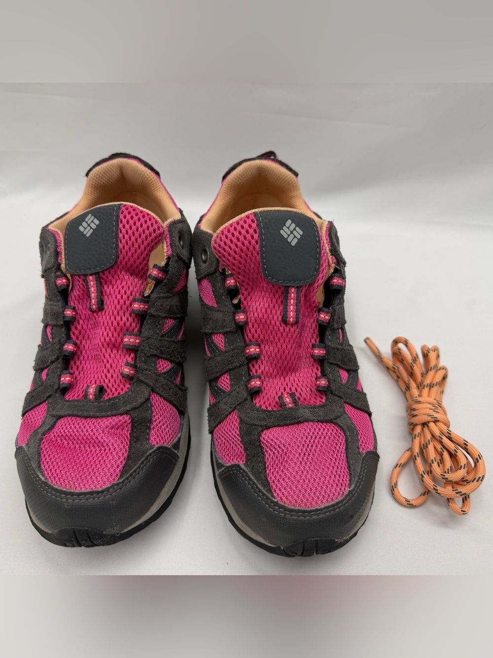 Columbia Hot Pink and Dark Gray Women's Trail Sneakers Size 6